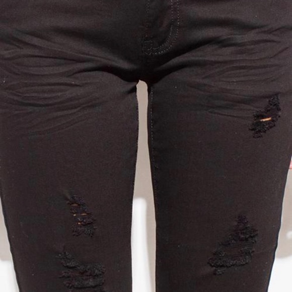 Mid Rise Ripped Boyfriend Jeans - Picture 3 of 3